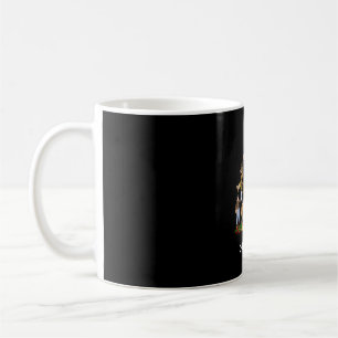 Taza De Café Ave viendo Árbol de Navidad Feliz Navidad
