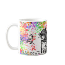 Ave y ardilla artísticas