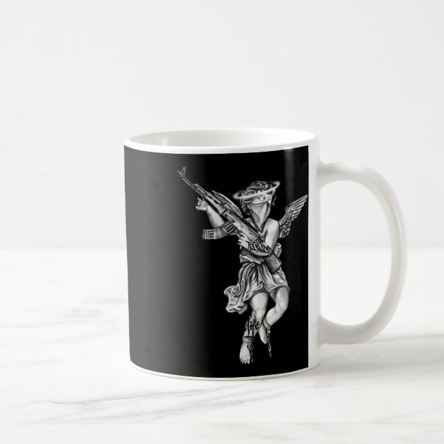 Taza De Café Avenging Angel Sinner Chicano Tattoo (Derecha)