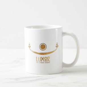 Taza De Café Avenida de las esfinges del templo de Luxor Barcas