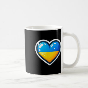 Taza De Café Aventador Ucraniano Fan Bandera de Ucrania Corazón