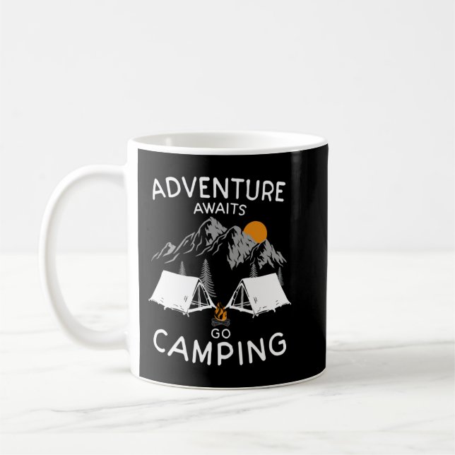 Taza De Café Aventura, acampar en la naturaleza para hacer send (Izquierda)