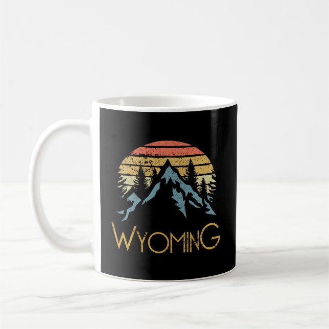 Taza De Café Aventura al aire libre de las montañas Wy Wyoming (Izquierda)