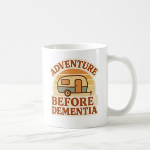 Taza De Café Aventura Antes de la Demencia Caravana Retro Campi