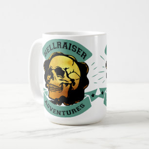 Taza De Café Aventura Calavera Dorada Hellraiser