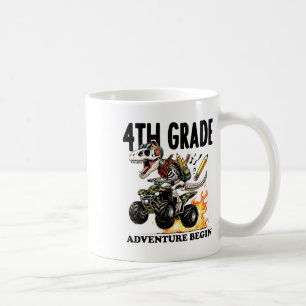 Taza De Café Aventura de 4to Grado Comienza De Vuelta Al Colegi