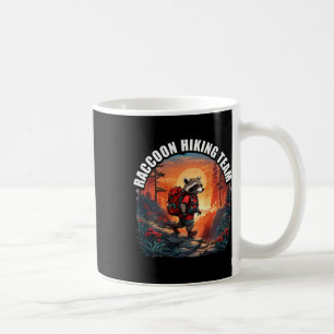 Taza De Café Aventura de Camping Naturaleza Mapache Senderismo
