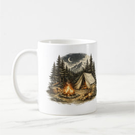 Taza De Café Aventura de Camping Vintage