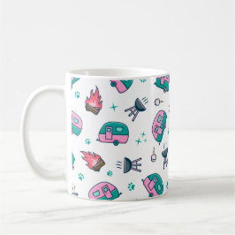 Taza De Café Aventura de caravana rosa