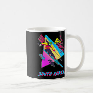 Taza De Café Aventura De Esquí Colorida En Corea Del Sur