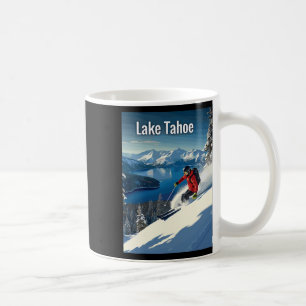 Taza De Café Aventura de esquí invernal en Lake Tahoe