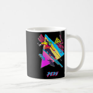 Taza De Café Aventura de Esquí Peruana Vibrante Gráfico Peru Es