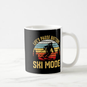 Taza De Café Aventura de esquí retro para entusiastas del esquí