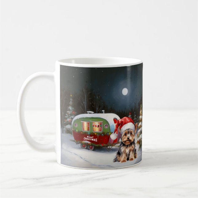 Taza De Café Aventura de los Navidades de la Caravana Terrier d (Izquierda)