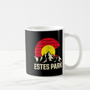 Taza De Café aventura de montaña estes park bandera del estado