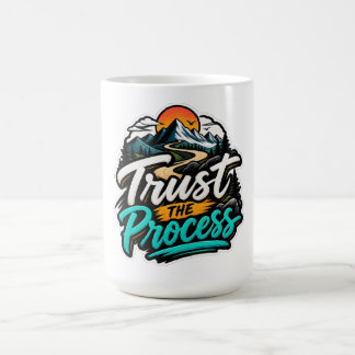 Taza De Café Aventura de Montaña Motivacional "Confía en el Pro
