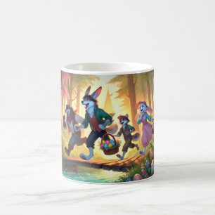Taza De Café Aventura de Pascua en Woodland - Jugosa caza de hu