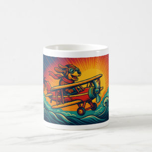Taza De Café Aventura de perros voladores