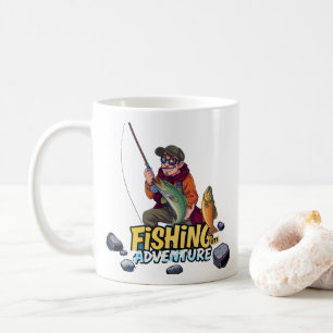 Taza De Café Aventura de pesca definitiva: ¡Captura del día!