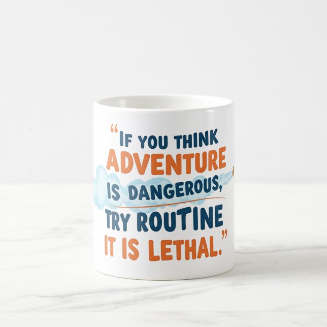 Taza De Café Aventura de viaje (Centro)