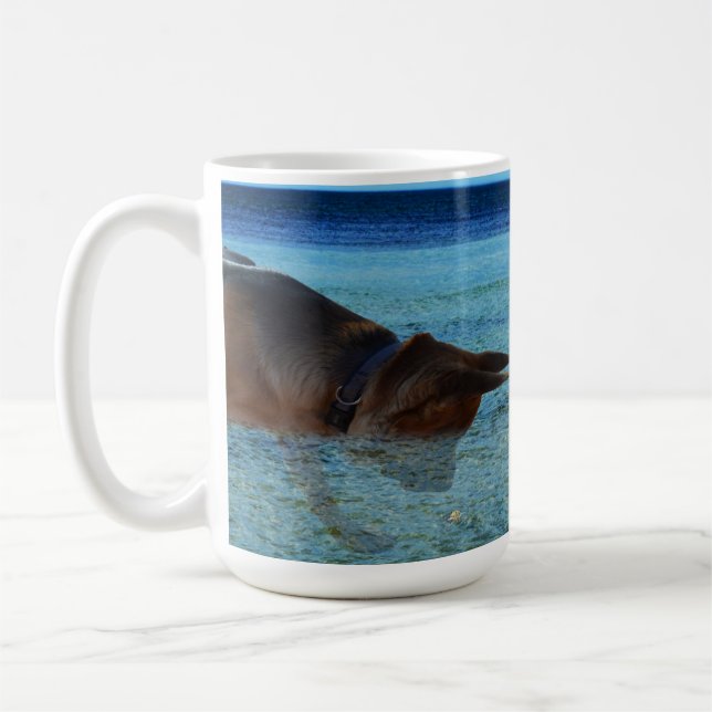 Taza De Café Aventura del Pastor Alemán, (Izquierda)