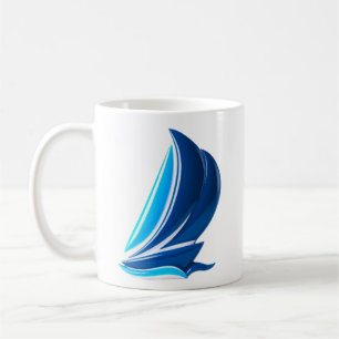 Taza De Café Aventura del velero azul