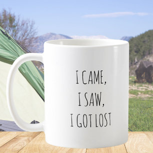 Taza De Café Aventura divertida de camping lindo rústico cita d