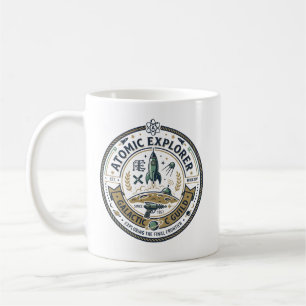 Taza De Café Aventura Espacial Retro - Insignia del Cohete Clás