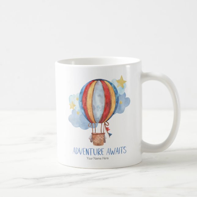 Taza De Café Aventura espera globo de aire caliente (Derecha)