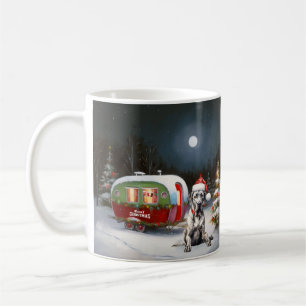Taza De Café Aventura Navideña de Caravana de Grandes Daneses d