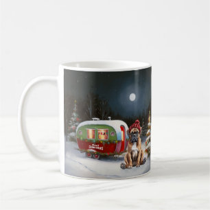 Taza De Café Aventura Navideña de la Caravana del Boxeador de I