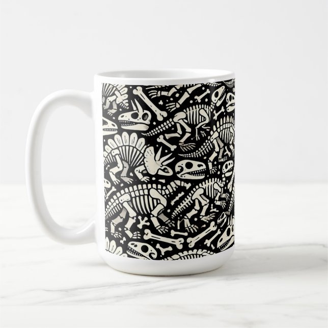 Taza De Café Aventura ósea de Dinosaur (Izquierda)