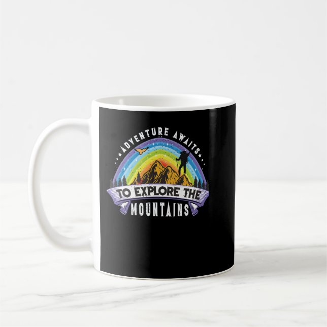 Taza De Café Aventura Para Explorar Las Montañas (Izquierda)