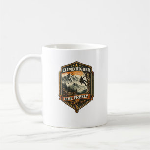 Taza De Café Aventura Vive Libre Sube Más Alto