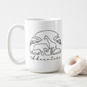 Taza De Café Aventura y Safari en África