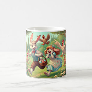 Taza De Café Aventuras de Conejo de Pascua - ¡La Gran Chase de