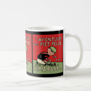 Taza De Café Aventuras de la bicicleta de Piet Pelle