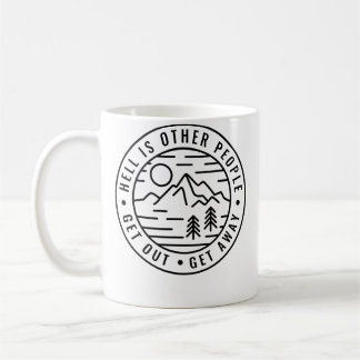 Taza De Café Aventuras de Senderismo y Mochilerismo El Infierno
