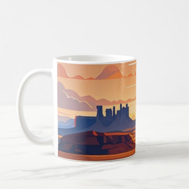 Taza De Café Aventuras de viaje escénicas en una carretera sinu (Izquierda)