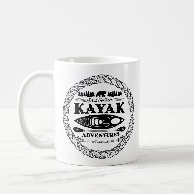Taza De Café Aventuras del kajak (Izquierda)
