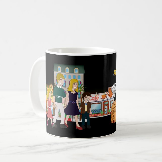 Taza De Café Aventureros y vacaciones familiares (Anverso izquierdo)