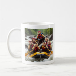 Taza De Café Aventurous Capuchin Monkeys Whitewater Rafting