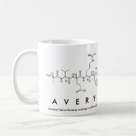 Taza De Café Avery peptide nombre mug