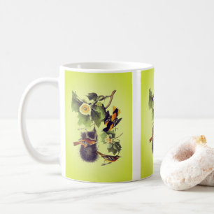 Taza De Café Aves Audubónicas vintage y Orioles Troupial