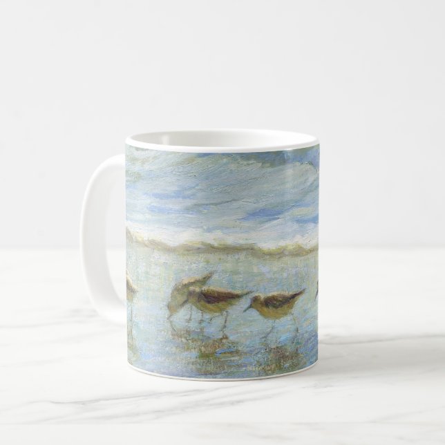 Taza De Café Aves cortas, un día en la playa (Anverso izquierdo)