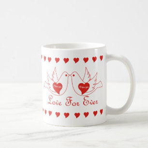 Taza De Café Aves de amor