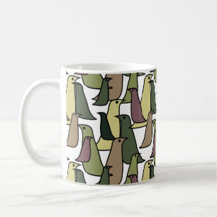 Taza De Café Aves de camuflaje más grandes