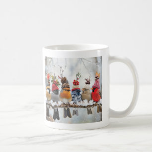 Taza De Café Aves de invierno, amantes de los pájaros-atraca, r