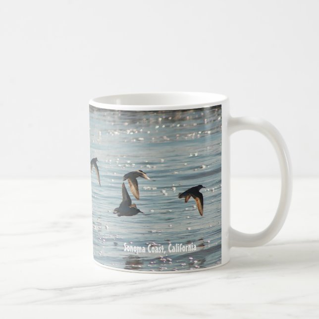 Taza De Café Aves de la costa en vuelo (Derecha)