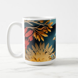 Taza De Café Aves de la Fantasía de Papercut